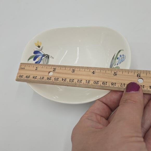 Hallcraft Bouquet Fruit / Sauce Bowl Eva Zeisel Hall China MCM Small - Picture 6 of 6